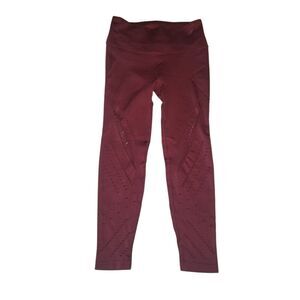 Victoria's Secret Sport High Rise Seamless Tight Leggings Maroon Burgundy Medium